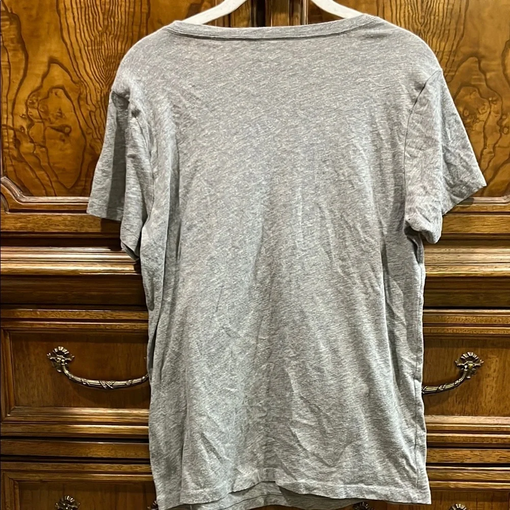J. Crew Gray Graphic Short Sleeve Tee